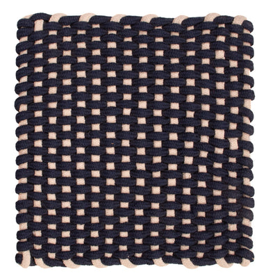 Rug square  - 41 x 41 cm - dark blue