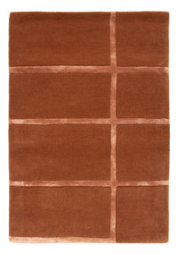 Wool Rug - 90 x 60 cm - brown