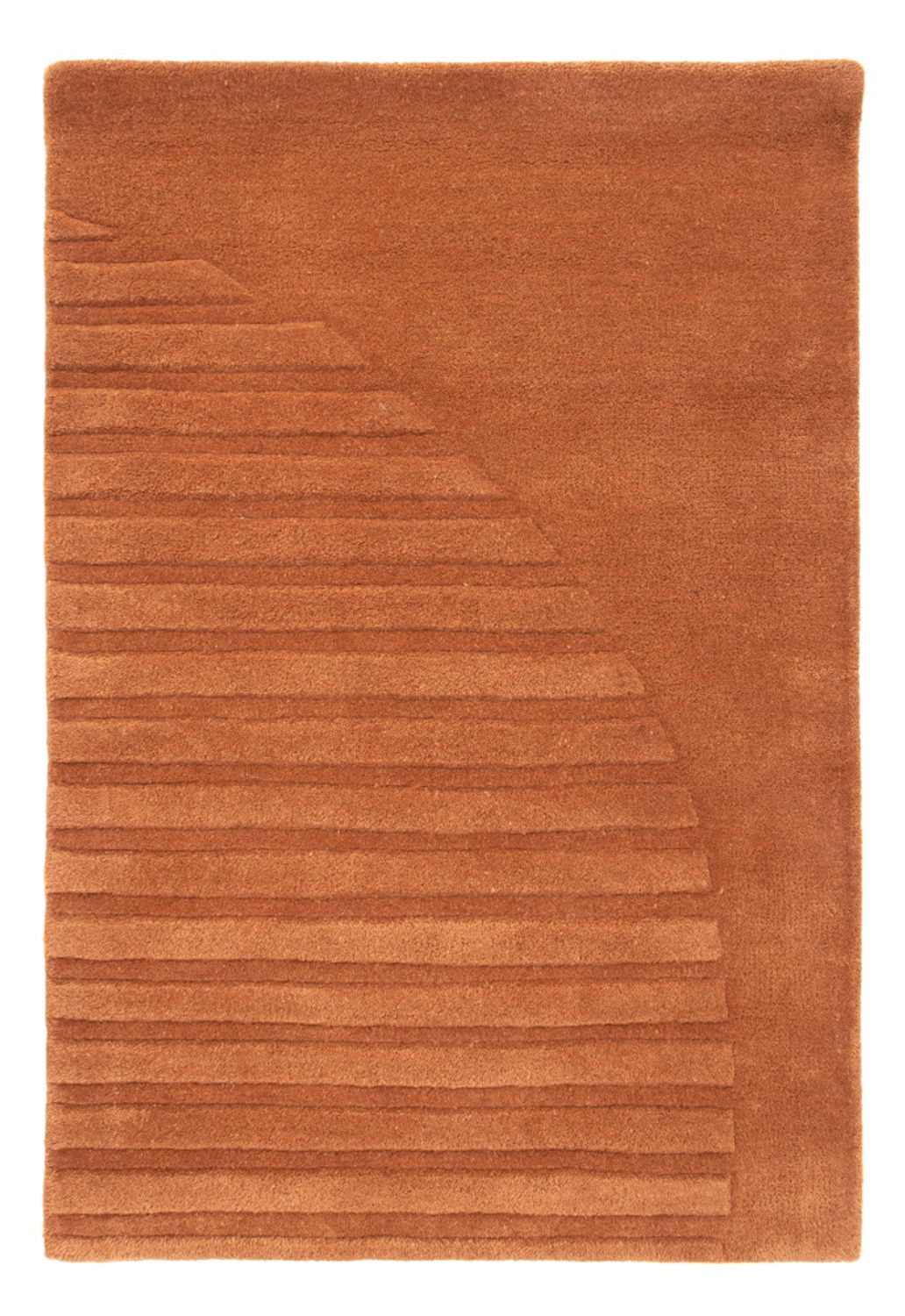 Wool Rug - 90 x 60 cm - brown