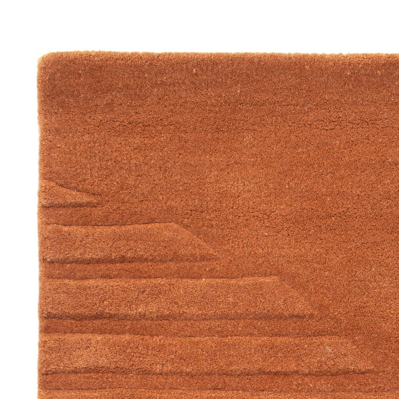 Wool Rug - 90 x 60 cm - brown