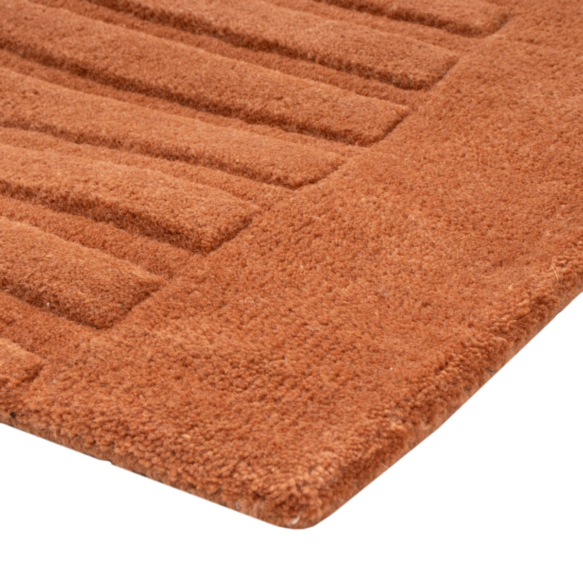 Wool Rug - 90 x 60 cm - brown