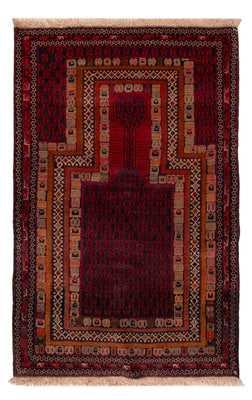 Belutsch Rug - 138 x 91 cm - red