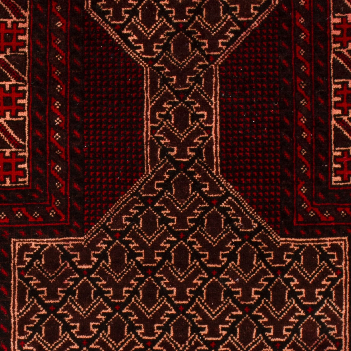 Belutsch Rug - 150 x 89 cm - red