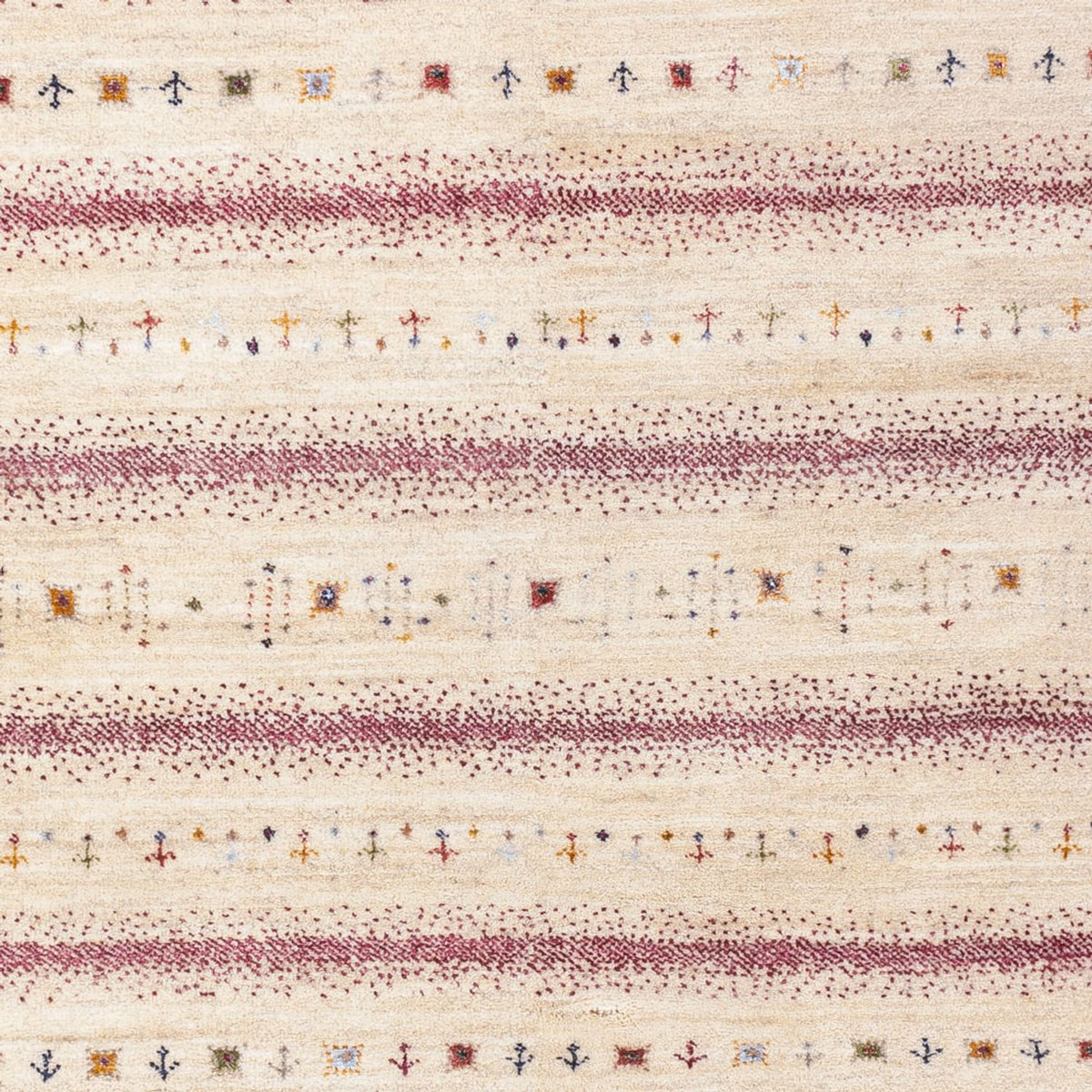 Gabbeh Rug - Loribaft Indus - 245 x 174 cm - cream