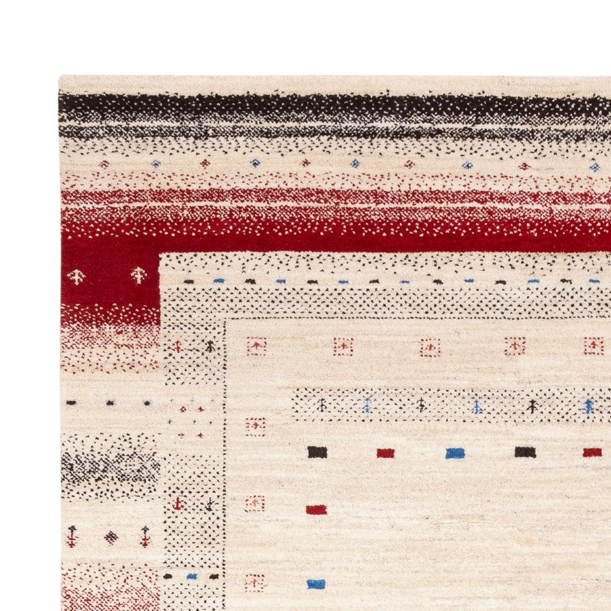 Gabbeh Rug - Loribaft Indus - 242 x 168 cm - cream