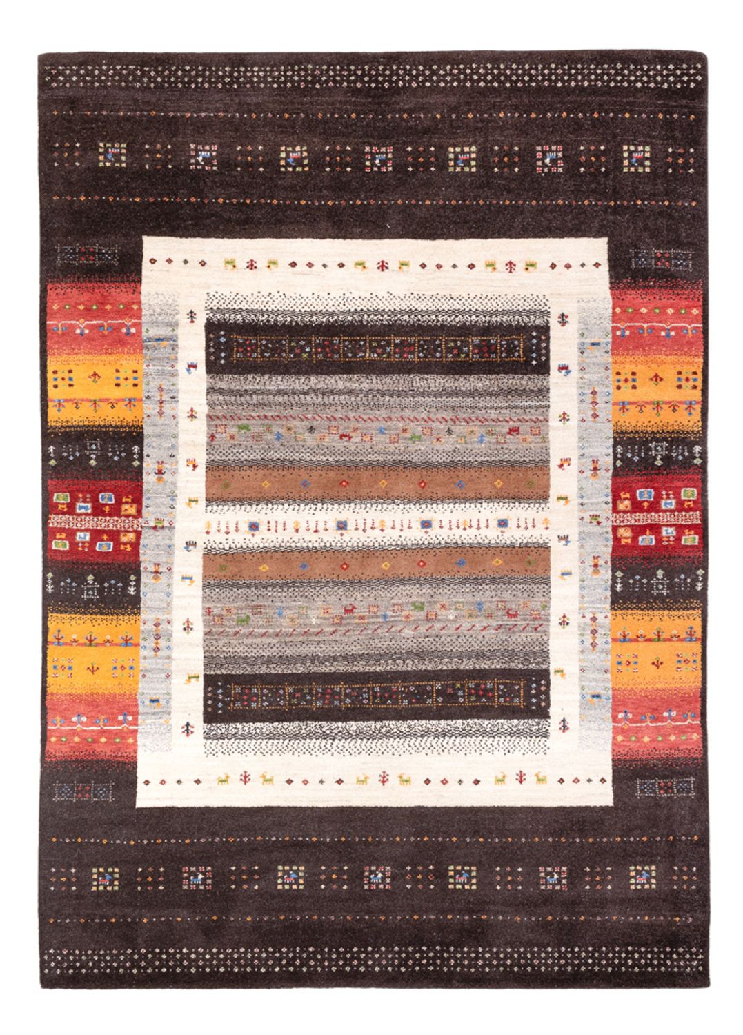 Gabbeh Rug - Loribaft Indus - 240 x 169 cm - multicolored