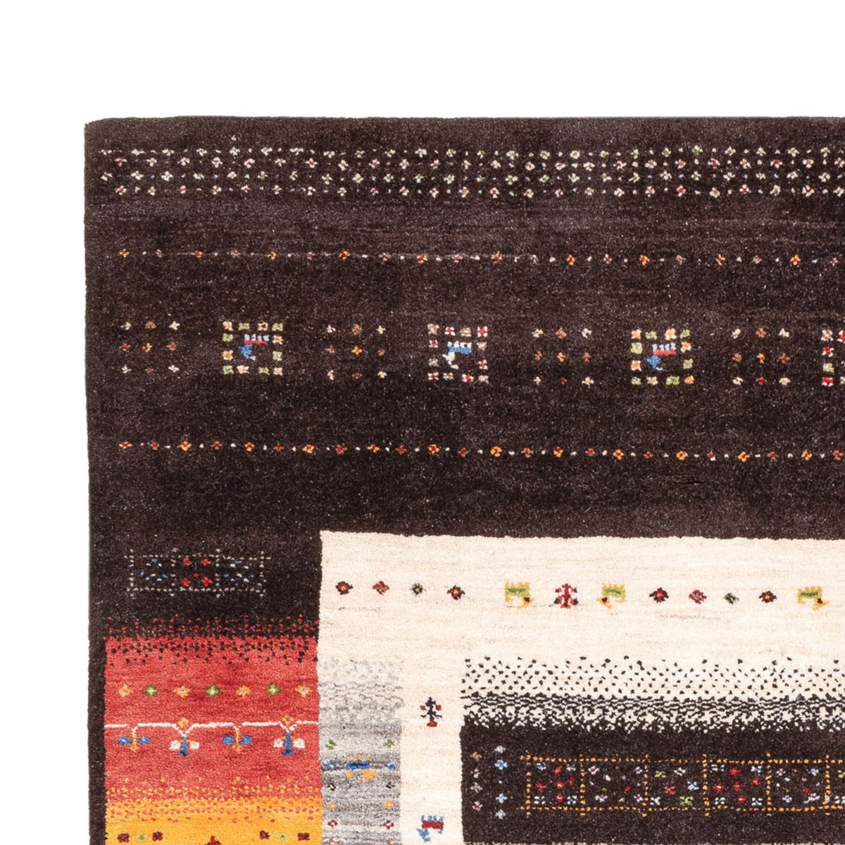 Gabbeh Rug - Loribaft Indus - 240 x 169 cm - multicolored