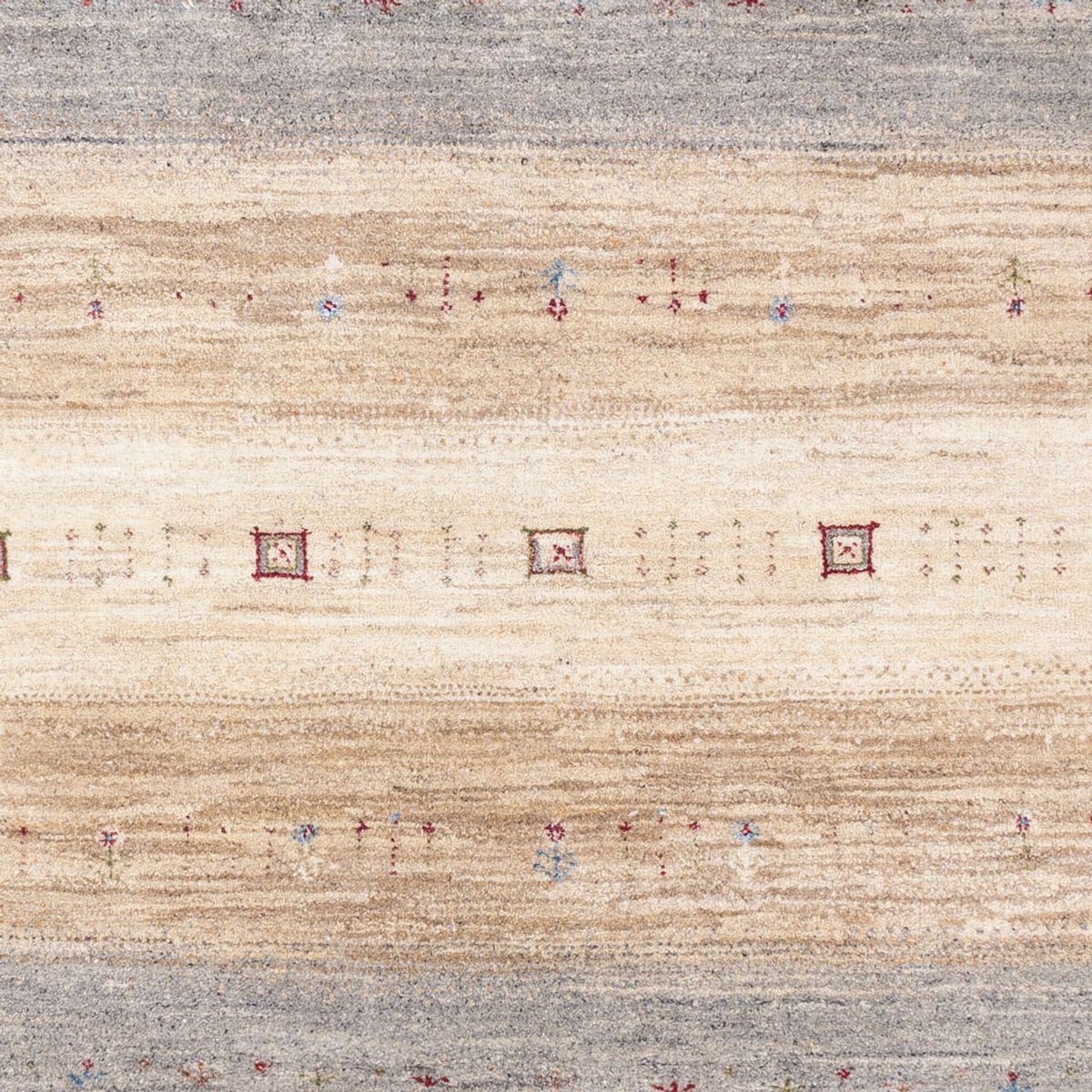 Gabbeh Rug - Loribaft Indus - 242 x 167 cm - natural