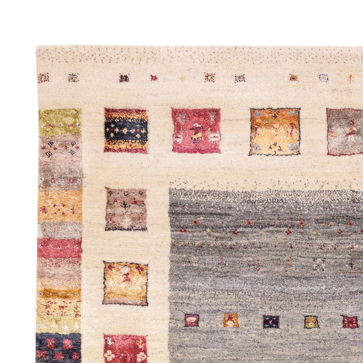 Gabbeh Rug - Loribaft Indus - 245 x 166 cm - natural