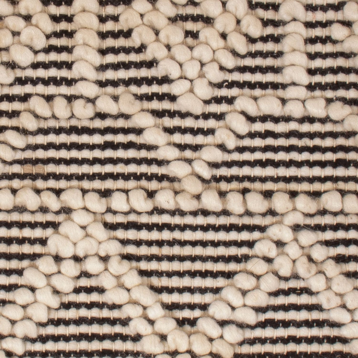 Wool Rug - 58 x 46 cm - black and white