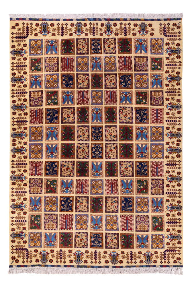 Afghan Rug - 283 x 200 cm - multicolored