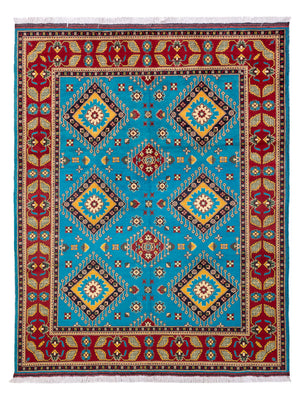 Afghan Rug - 195 x 150 cm - blue