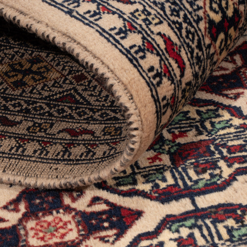 Afghan Rug - 194 x 151 cm - light grey