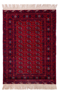 Afghan Rug - Bukhara - 189 x 133 cm - dark red
