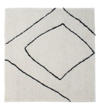 Wool Rug square  - 62 x 62 cm - light grey