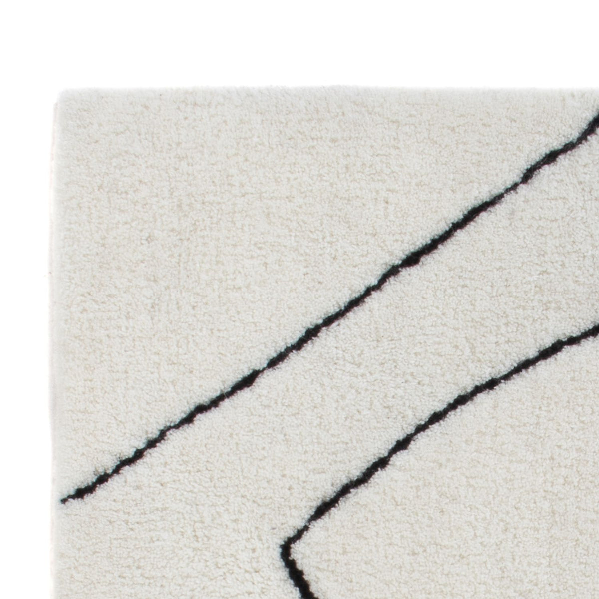 Wool Rug square  - 62 x 62 cm - light grey