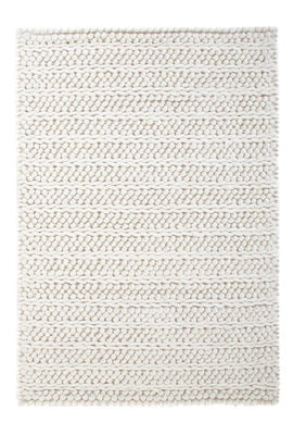 Wool Rug - 95 x 63 cm - light grey