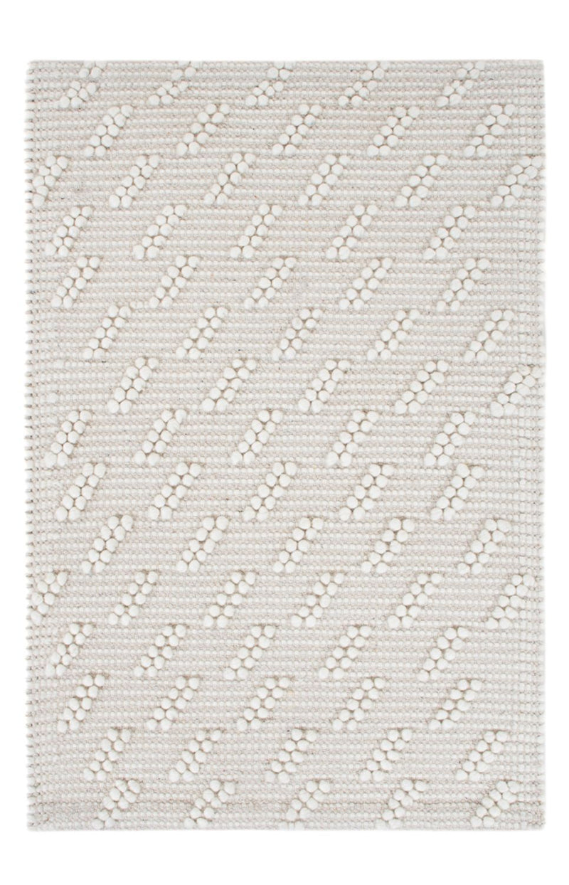 Wool Rug - 95 x 63 cm - light grey