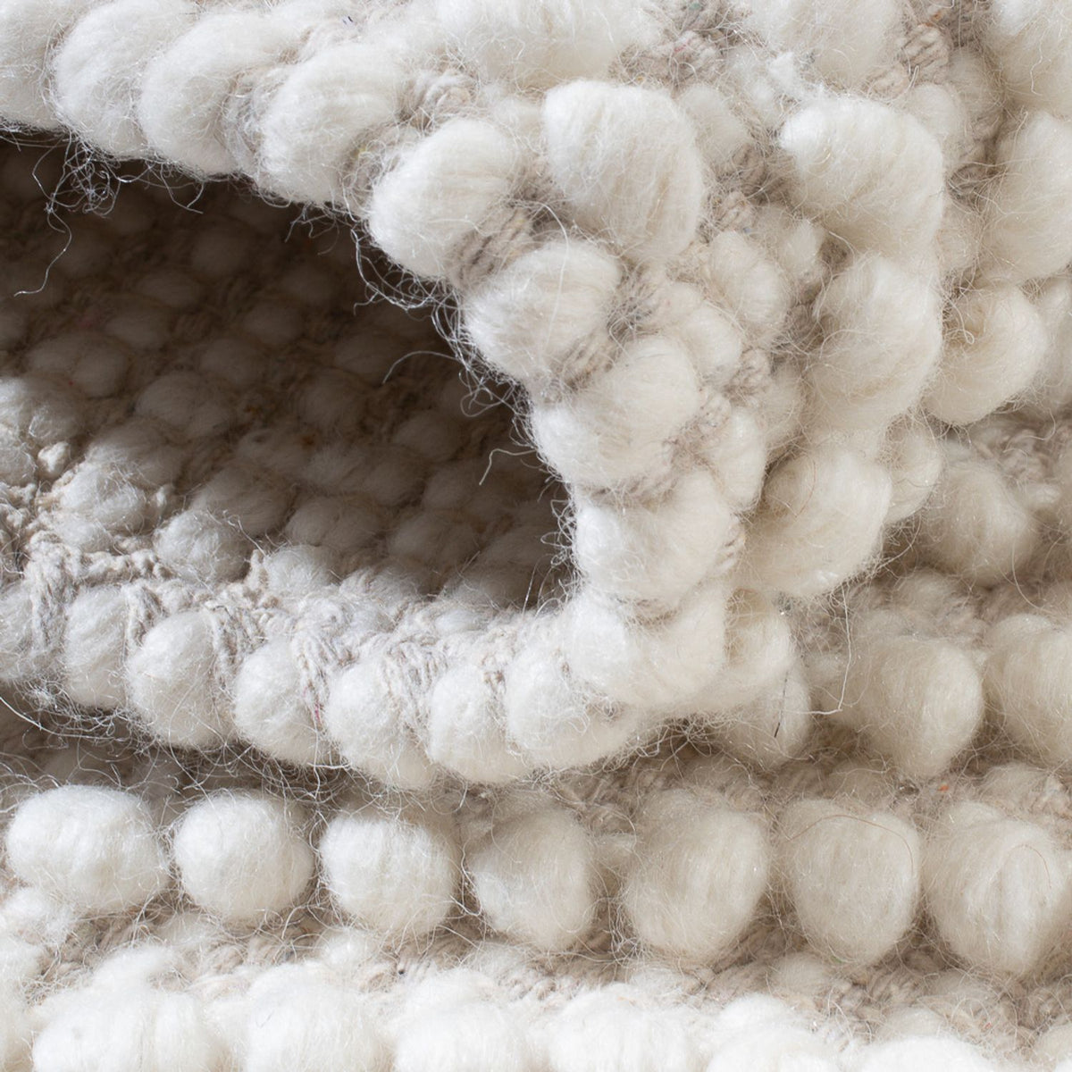 Wool Rug - 96 x 62 cm - light grey