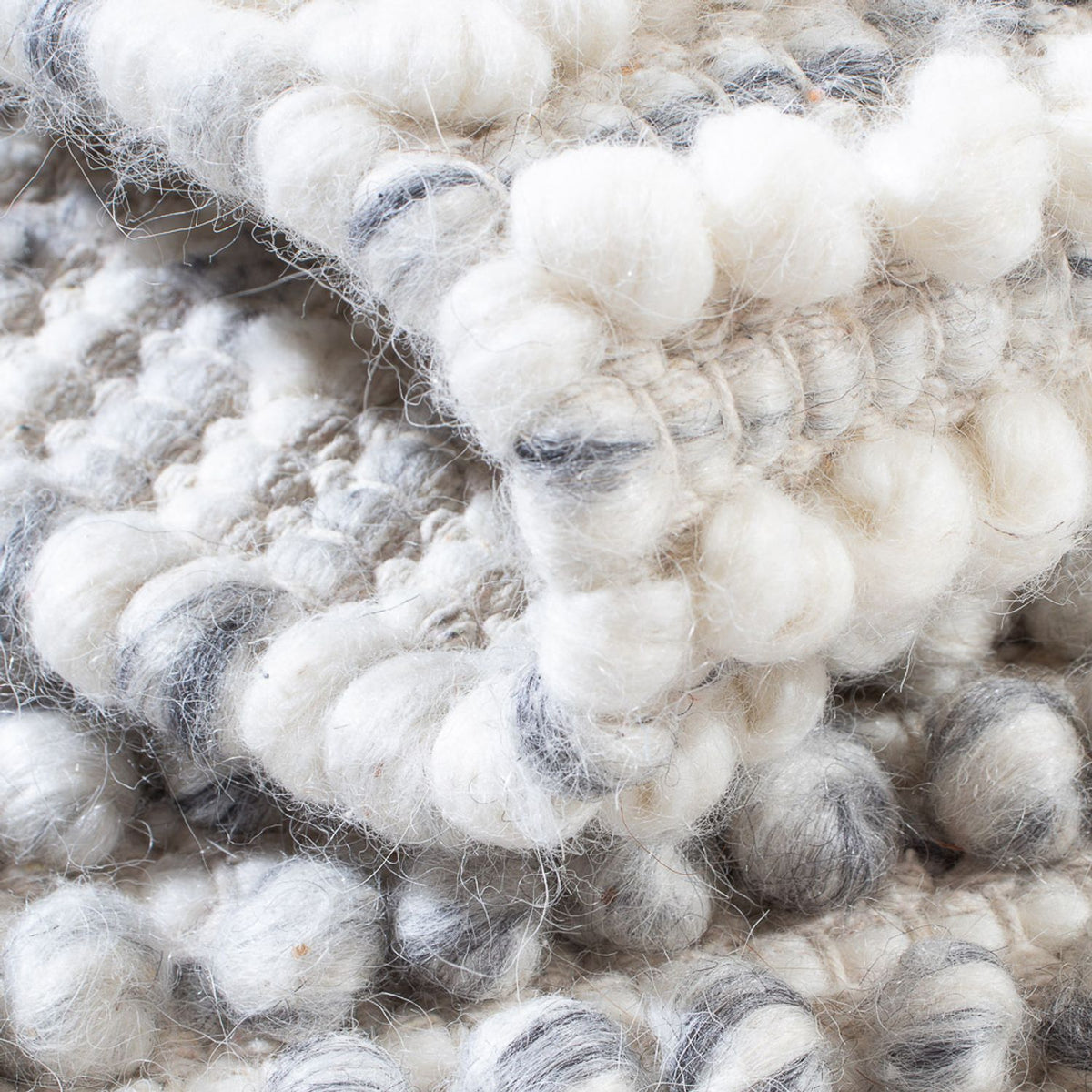 Wool Rug - 94 x 60 cm - grey