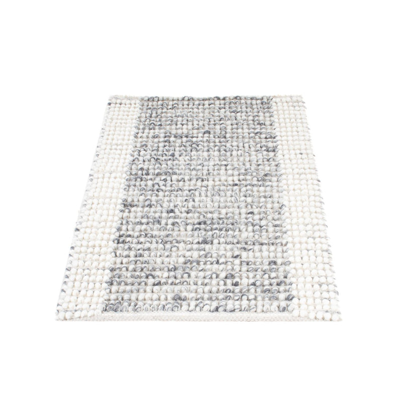 Wool Rug - 94 x 60 cm - grey