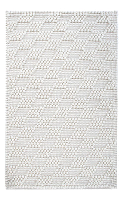 Wool Rug - 94 x 60 cm - light grey