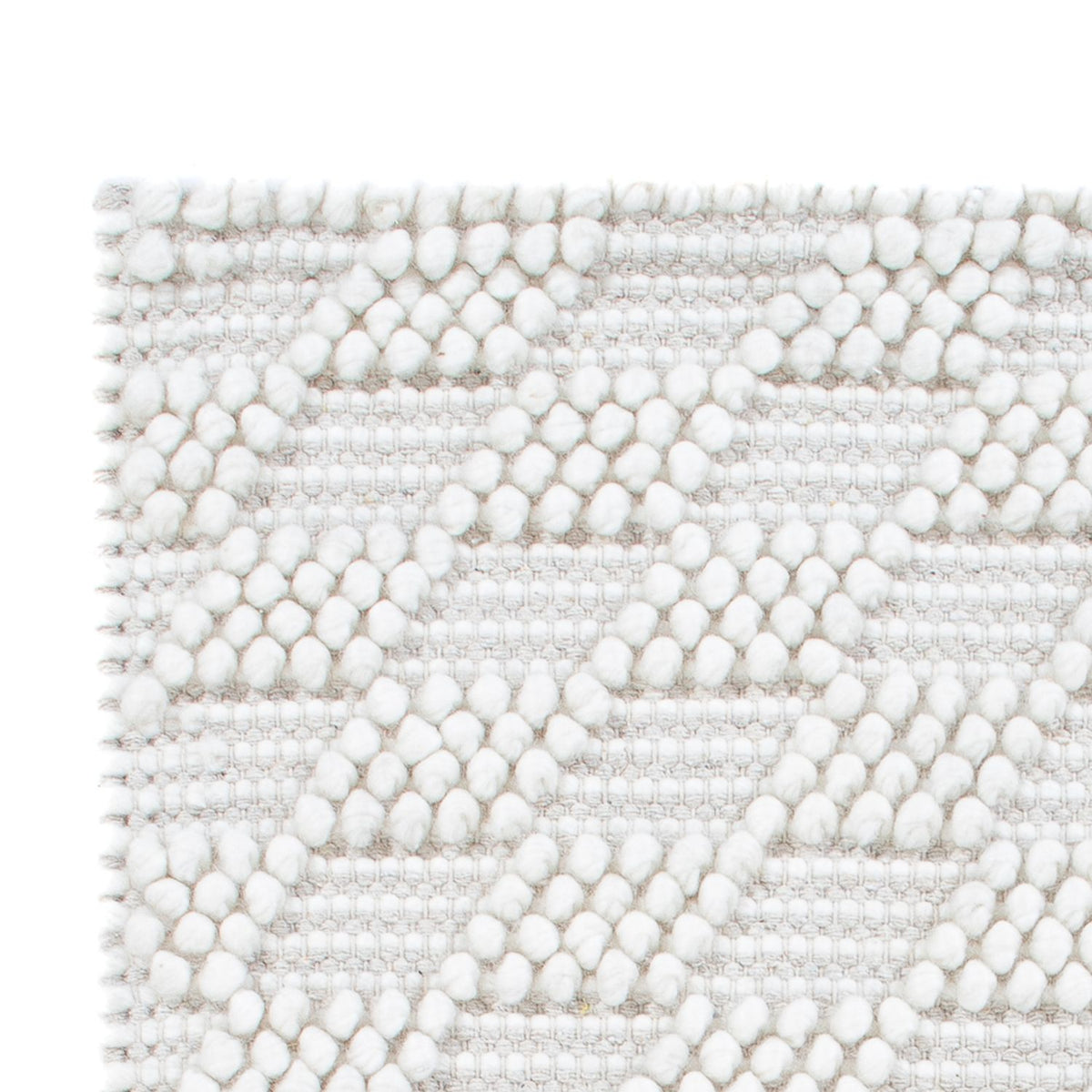 Wool Rug - 94 x 60 cm - light grey