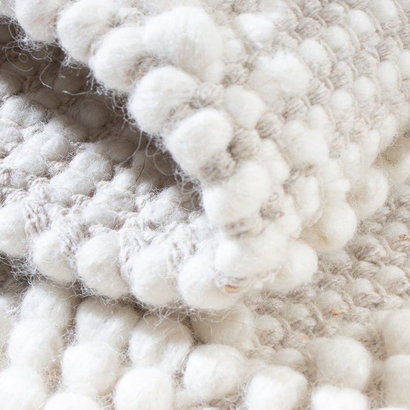 Wool Rug - 94 x 60 cm - light grey