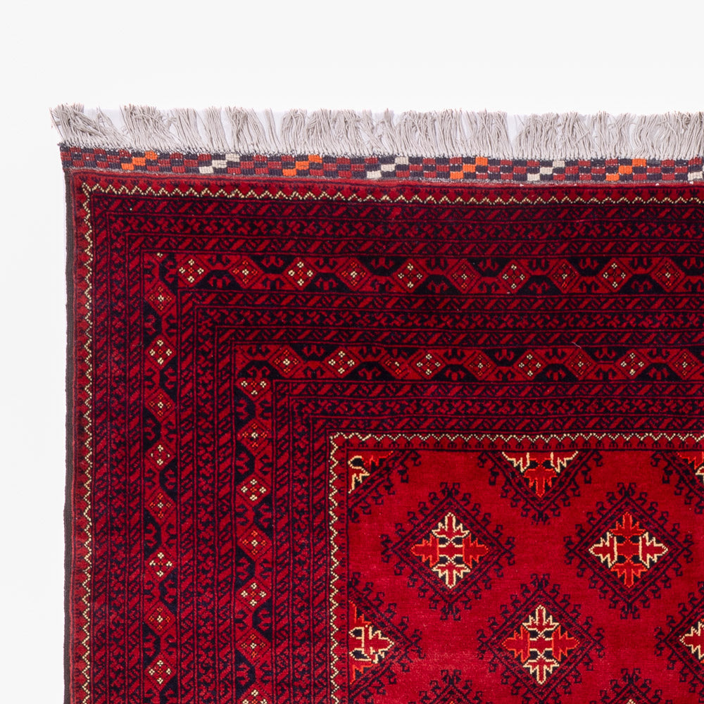 Afghan Rug - Bukhara - 288 x 192 cm - red
