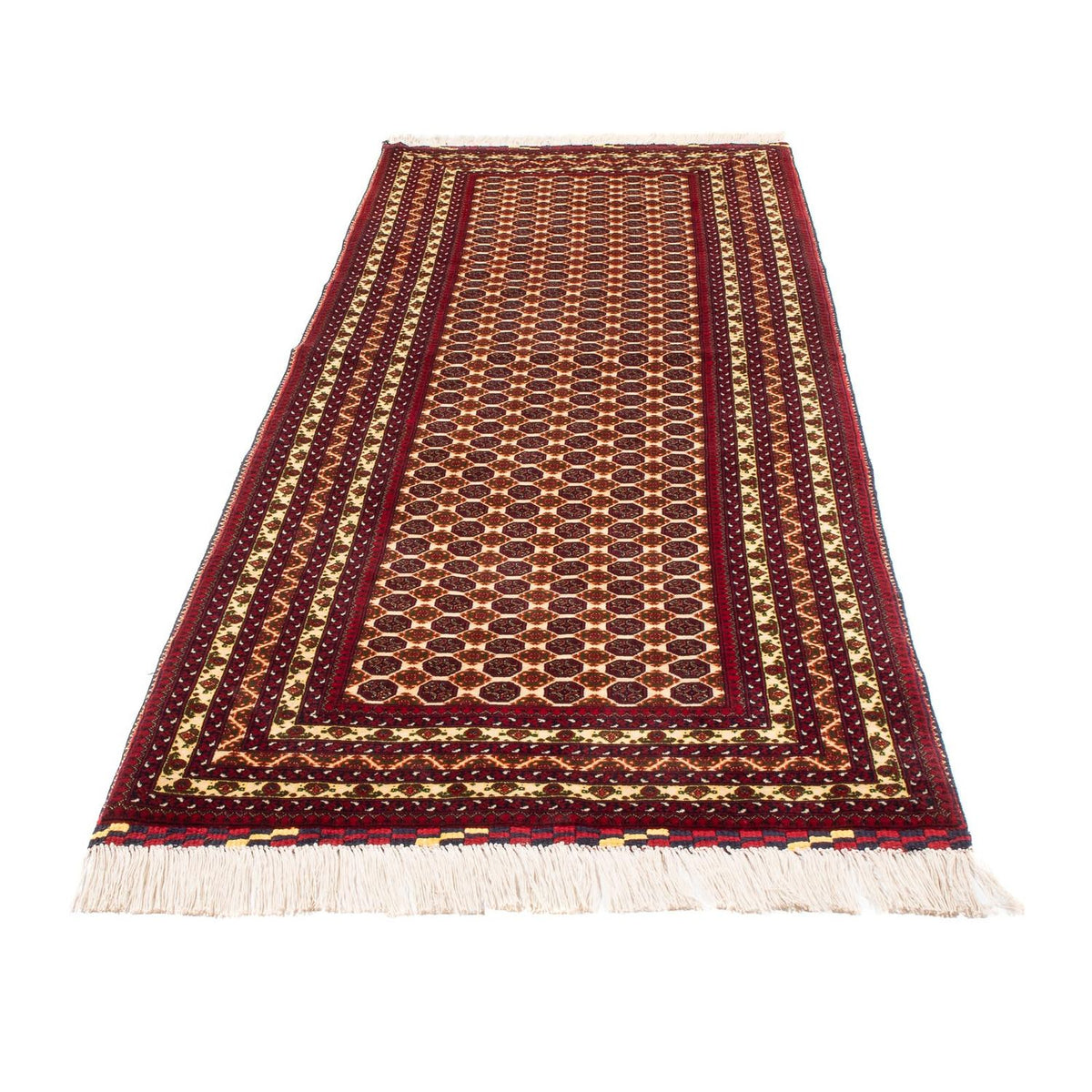 Runner Afghan Rug - 287 x 90 cm - beige