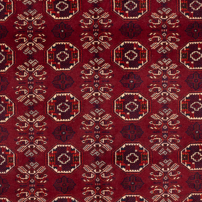 Afghan Rug - Bukhara - 280 x 188 cm - dark red