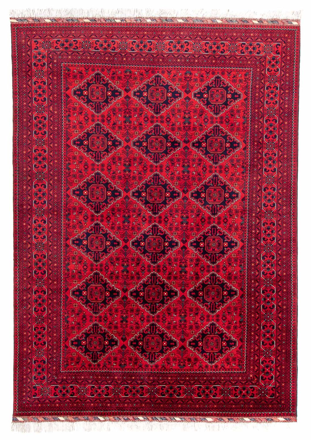 Afghan Rug - 298 x 198 cm - red