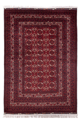 Afghan Rug - Bukhara - 290 x 201 cm - dark red