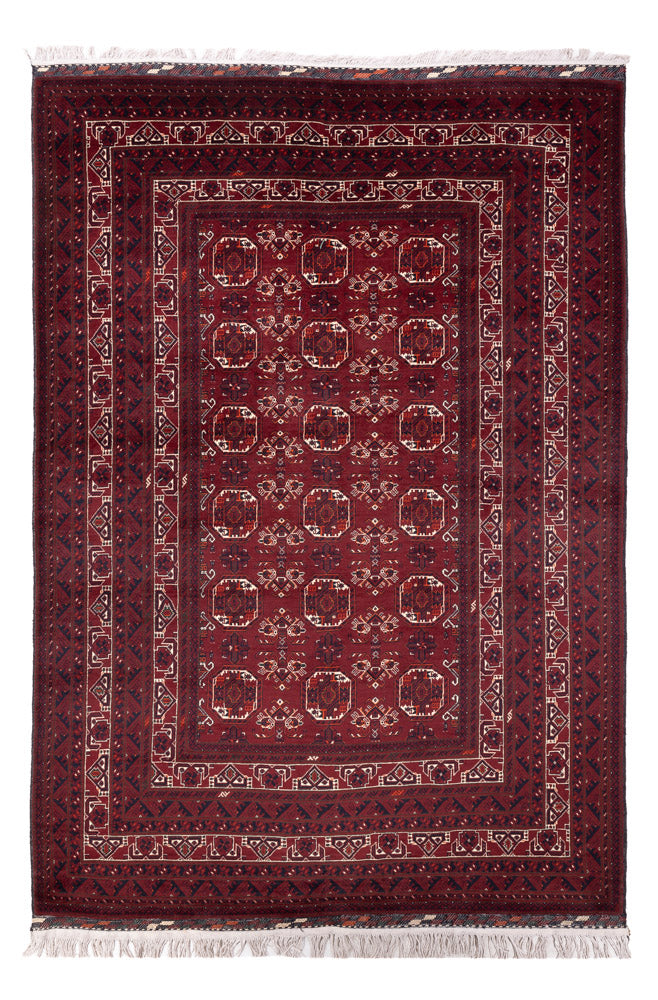 Afghan Rug - Bukhara - 290 x 201 cm - dark red