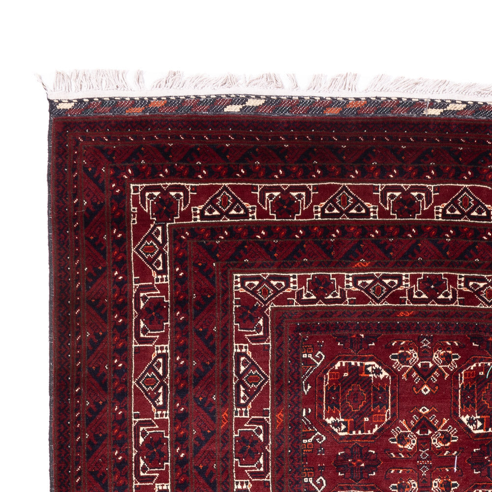 Afghan Rug - Bukhara - 290 x 201 cm - dark red