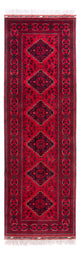 Runner Afghan Rug - 292 x 90 cm - red