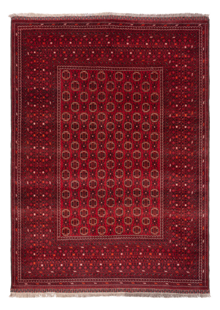 Afghan Rug - Bukhara - 274 x 198 cm - red