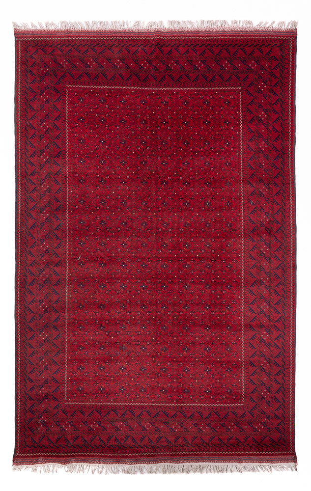 Afghan Rug - 296 x 193 cm - red