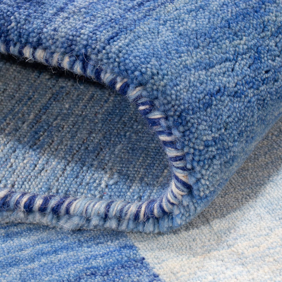 Gabbeh Rug - Loribaft Softy - 185 x 123 cm - blue