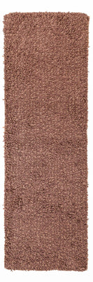 Runner High-Pile Rug - 203 x 64 cm - brown