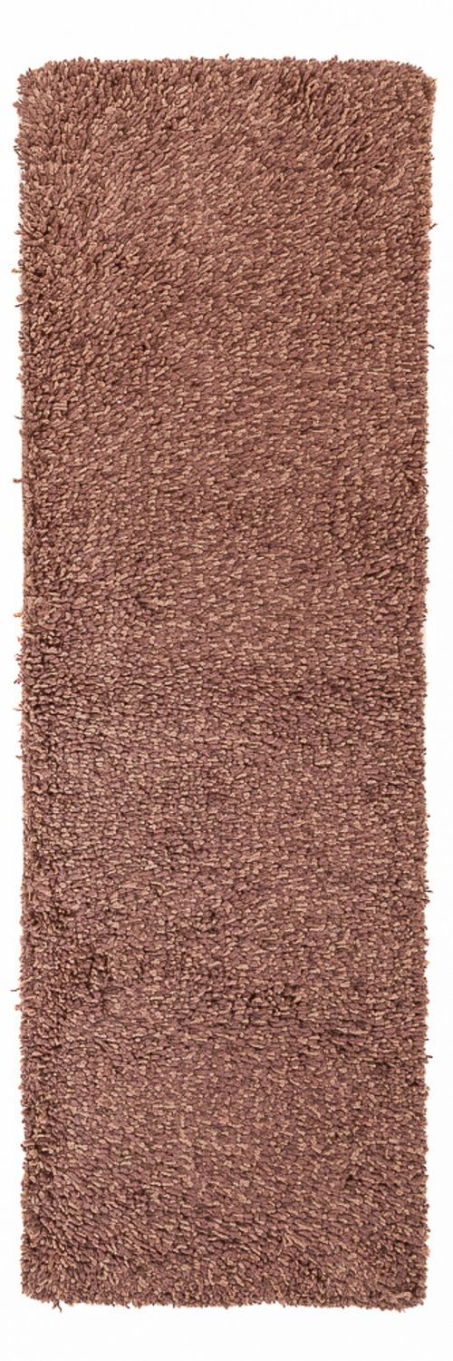 Runner High-Pile Rug - 203 x 64 cm - brown