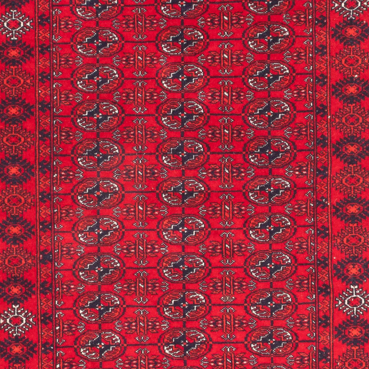 Runner Afghan Rug - Bukhara - 260 x 85 cm - red