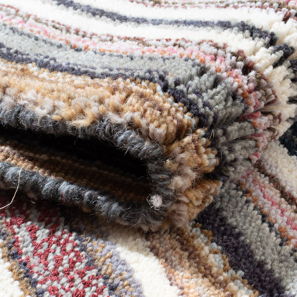 Runner Wool Rug - 160 x 90 cm - multicolored