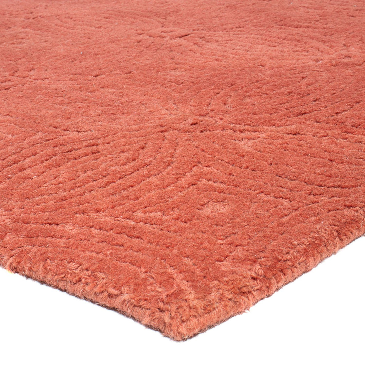 Wool Rug - 273 x 182 cm - rust