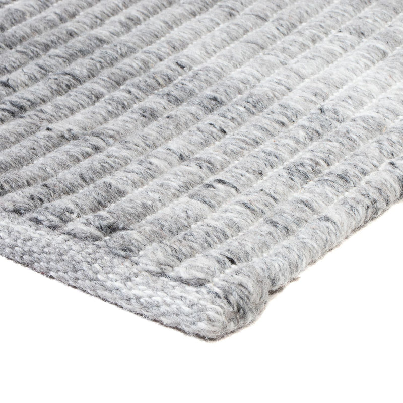 Runner Wool Rug - 100 x 32 cm - light grey