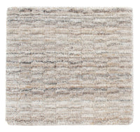 Wool Rug square  - 33 x 30 cm - light grey