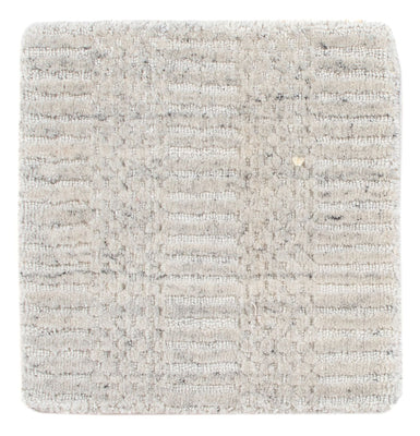 Wool Rug square  - 30 x 30 cm - light grey