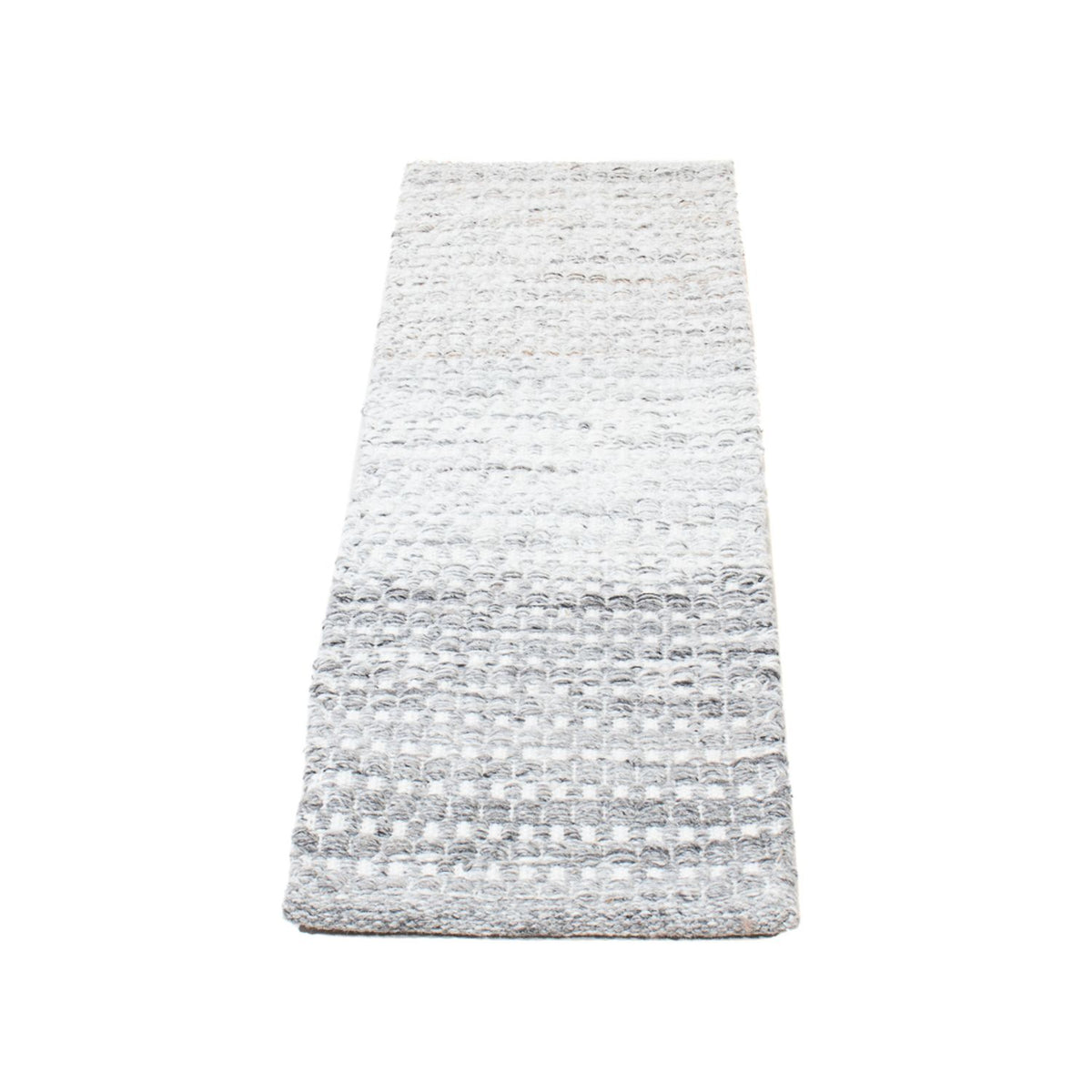 Runner Wool Rug - 104 x 33 cm - light grey
