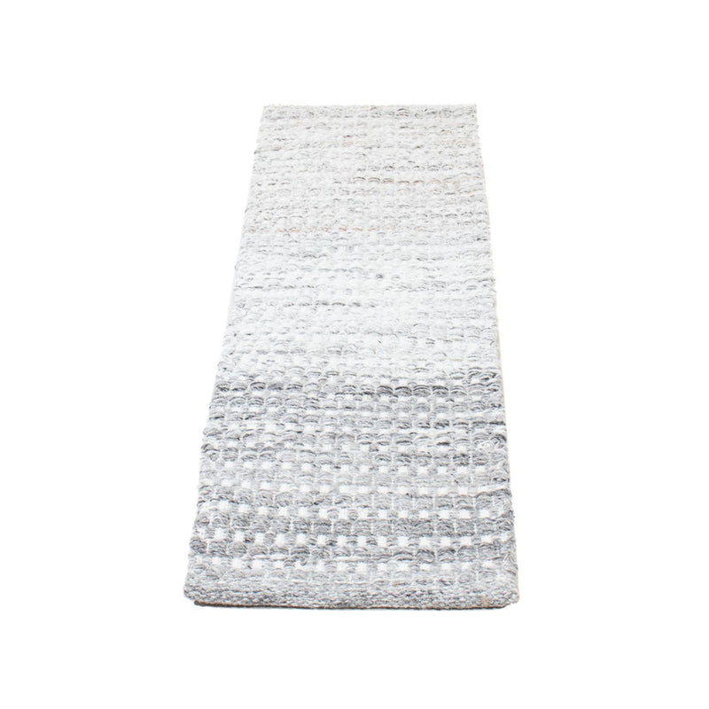 Runner Wool Rug - 104 x 33 cm - light grey