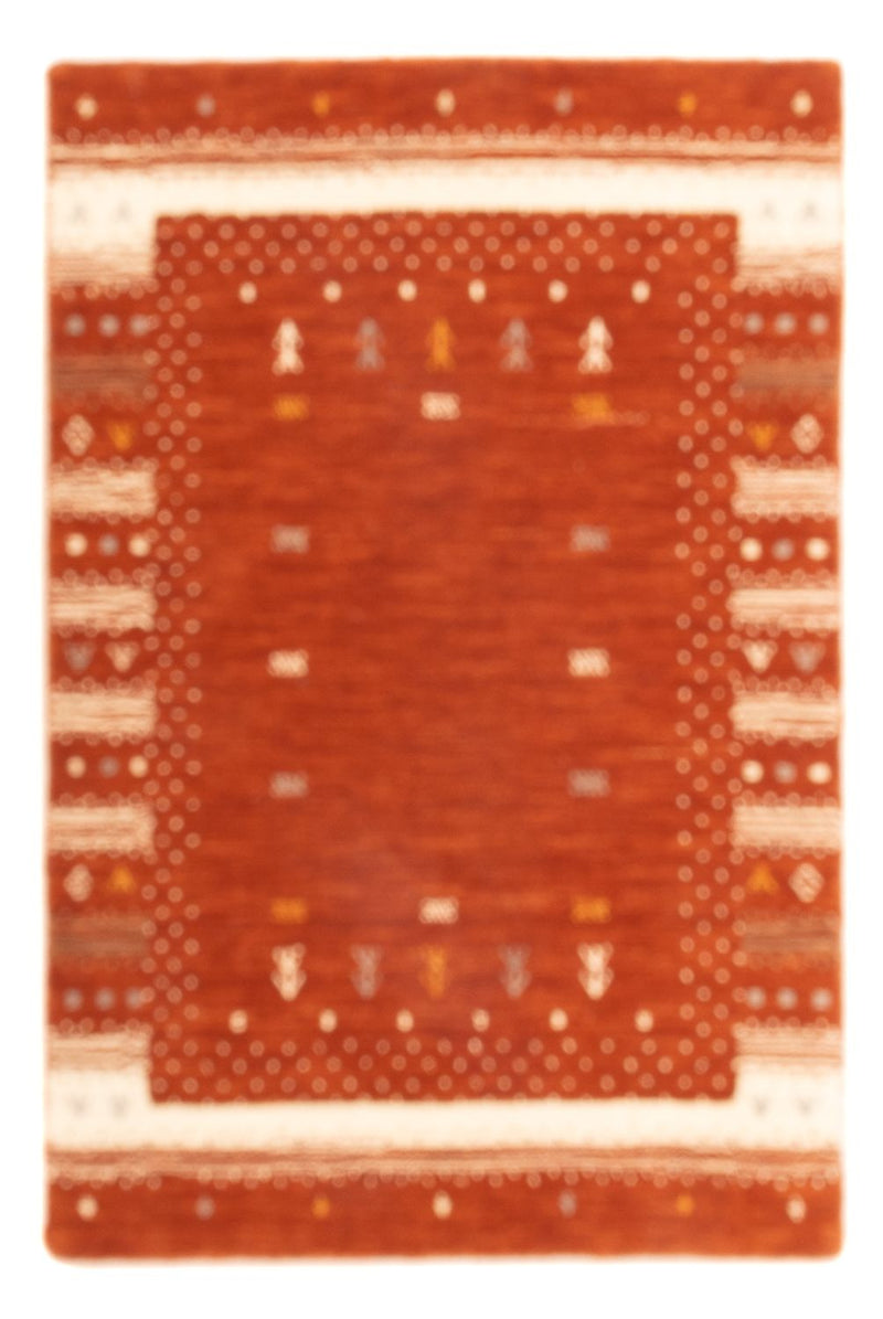 Gabbeh Rug - Loribaft Softy - 90 x 60 cm - terracotta